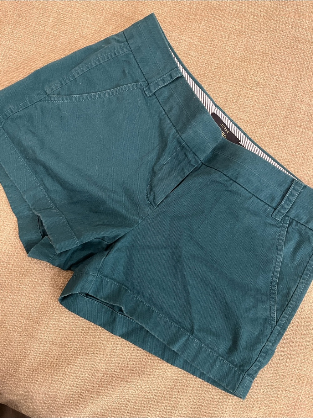 Women’s J Crew 3” Teal Casual Chino Cotton Shorts